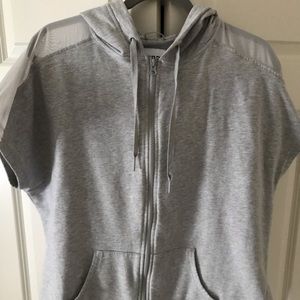 Short sleeve athletic hoodie